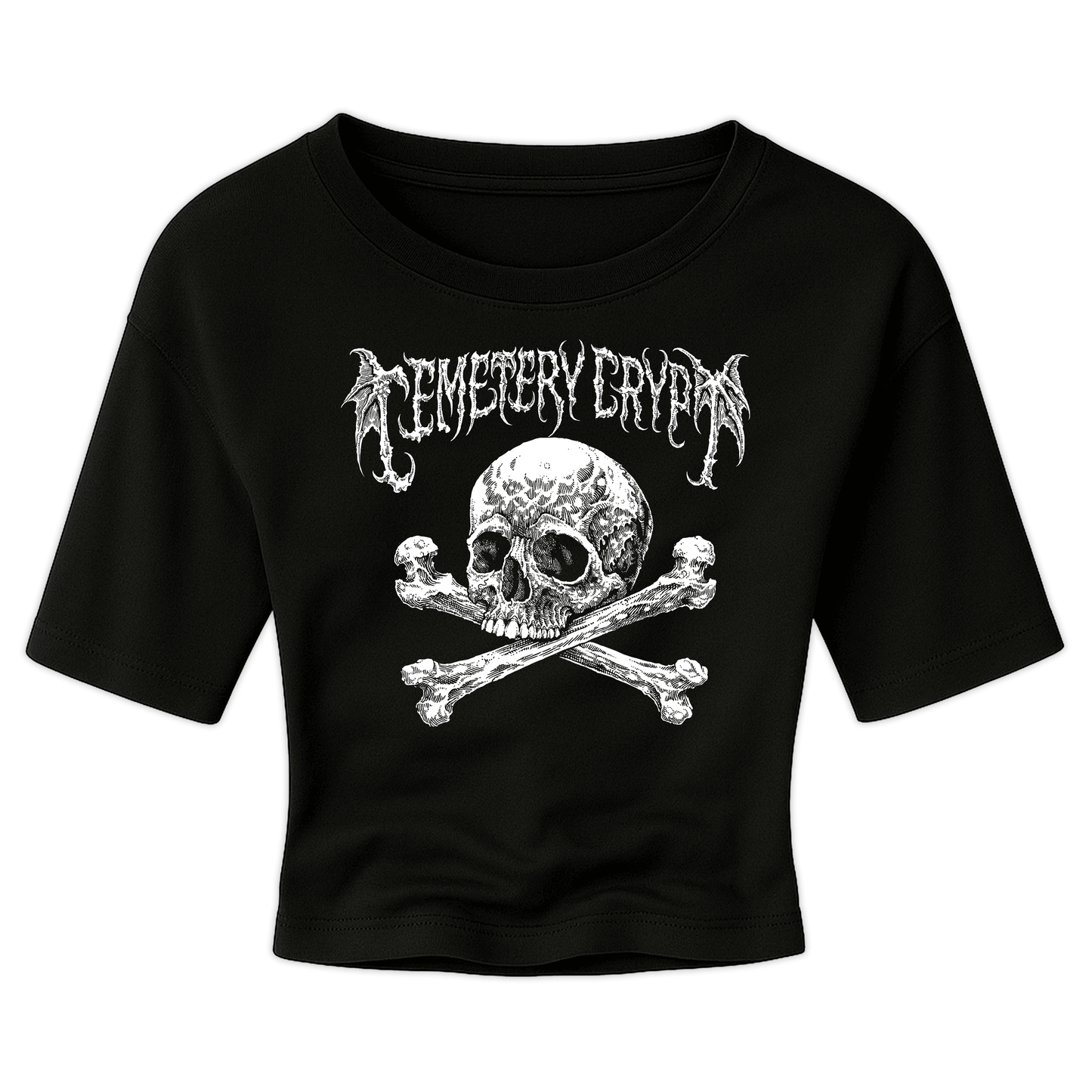 Skull & Crossbones Crop Top