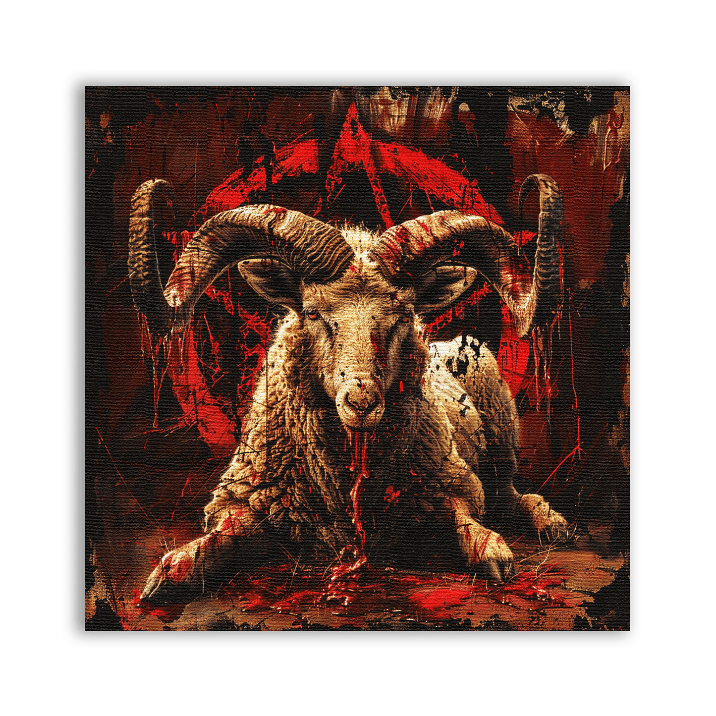 Satanic Ram Patch
