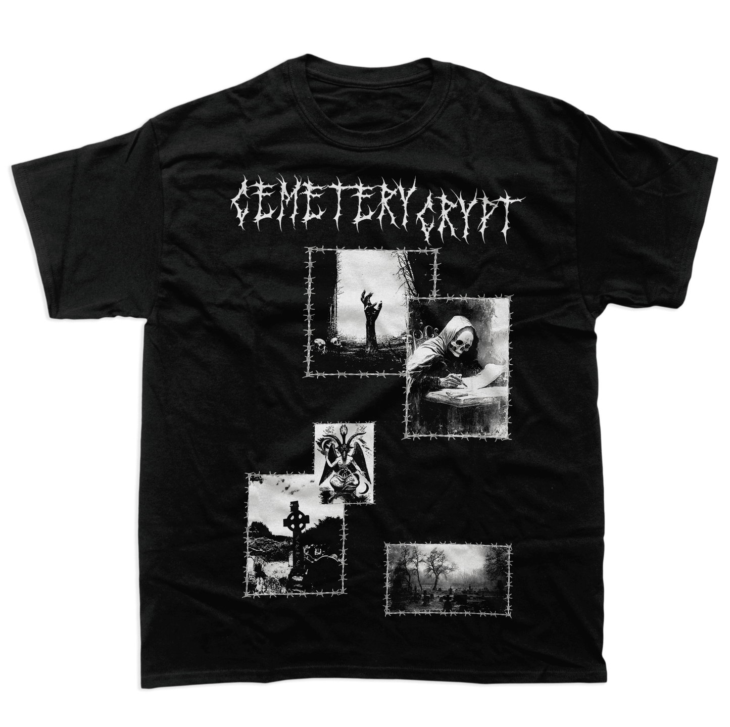 Barbwire T Shirt - CemeteryCrypt