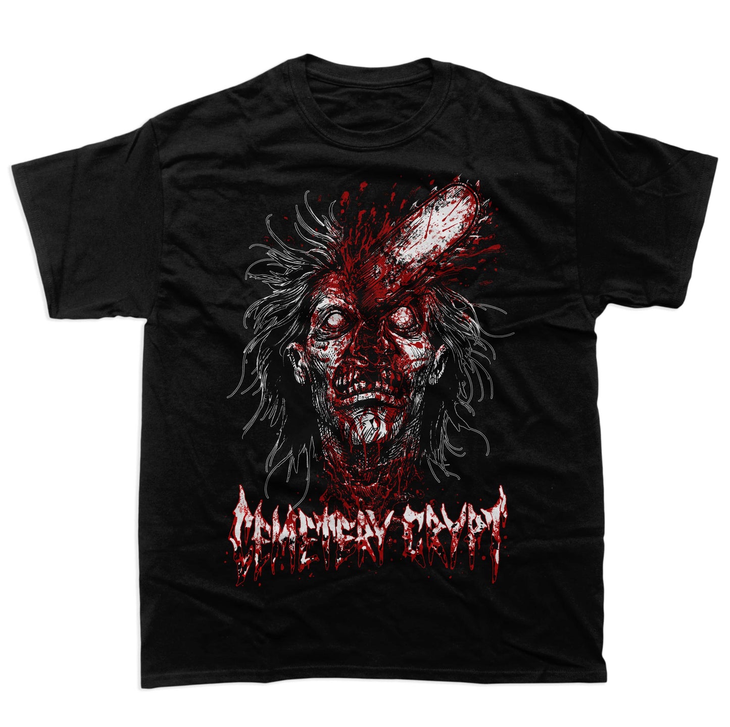 Chainsaw T Shirt - CemeteryCrypt