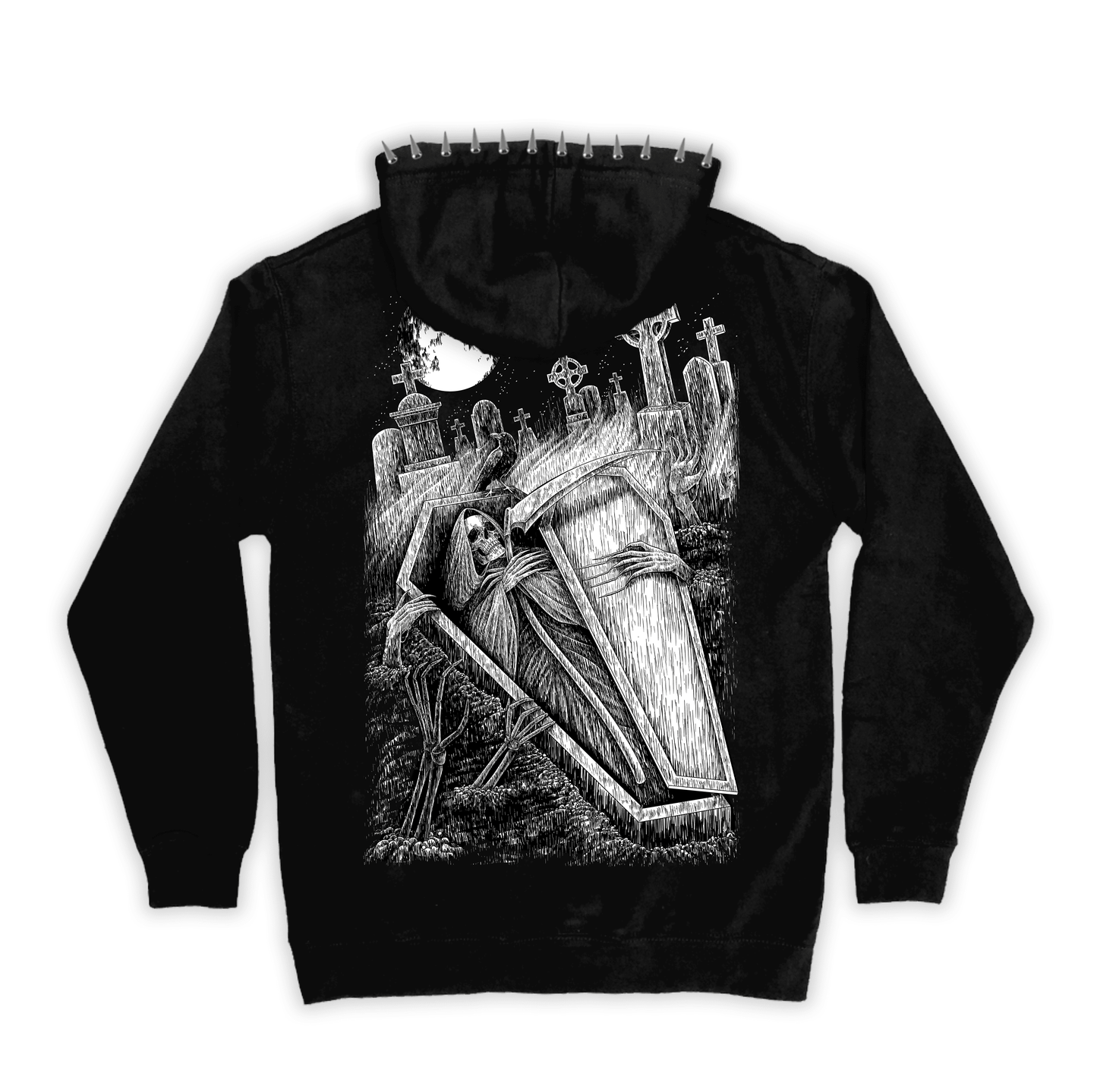 Crypt Fire Hoodie - CemeteryCrypt