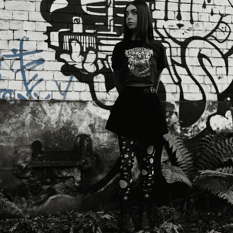 Dead Man’s Creed Crop Top - CemeteryCrypt