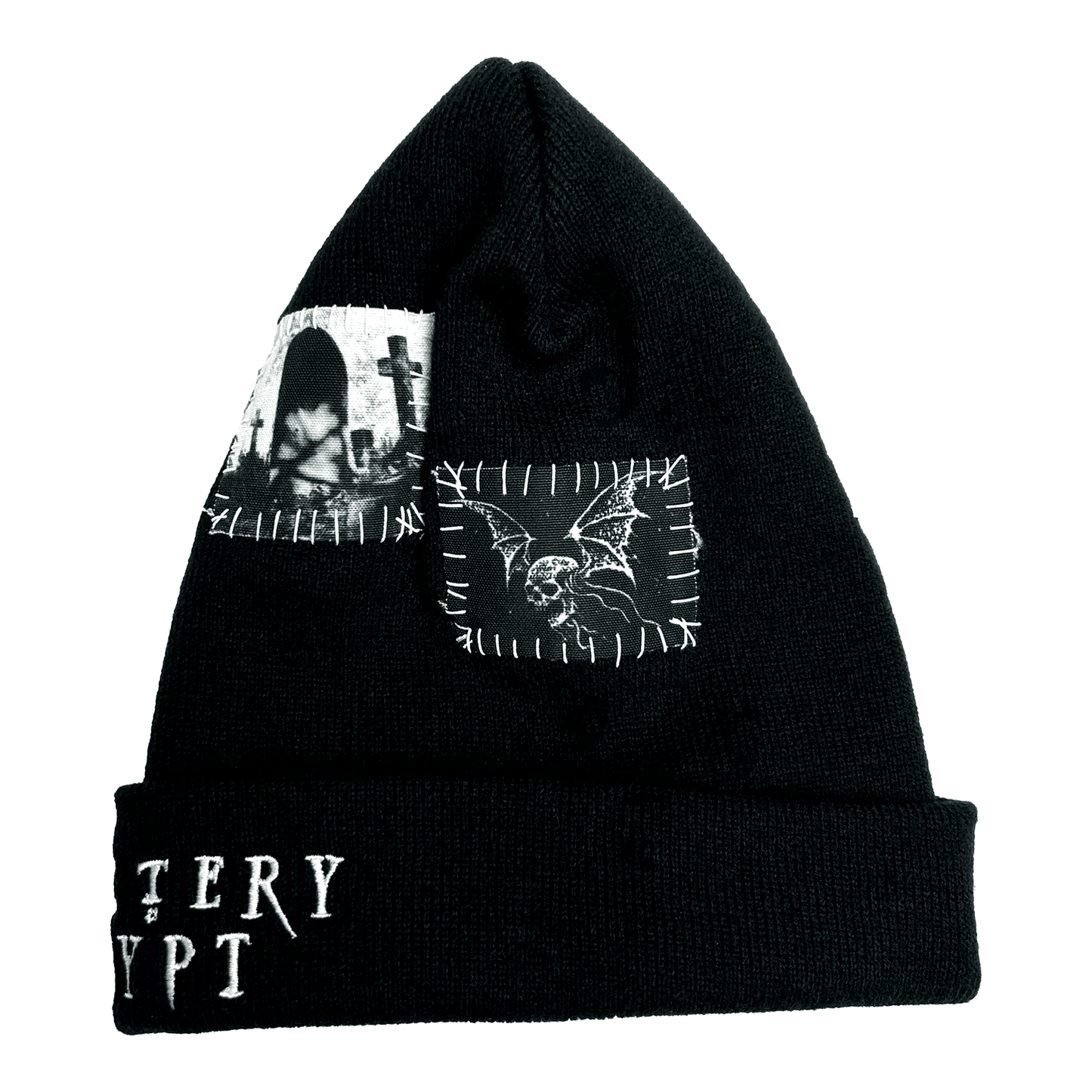 Grave Patched Beanie - CemeteryCrypt