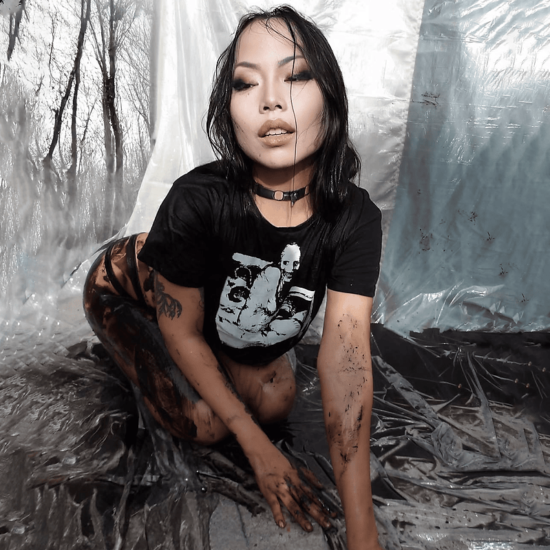 Sleep Experiment Crop Top - CemeteryCrypt