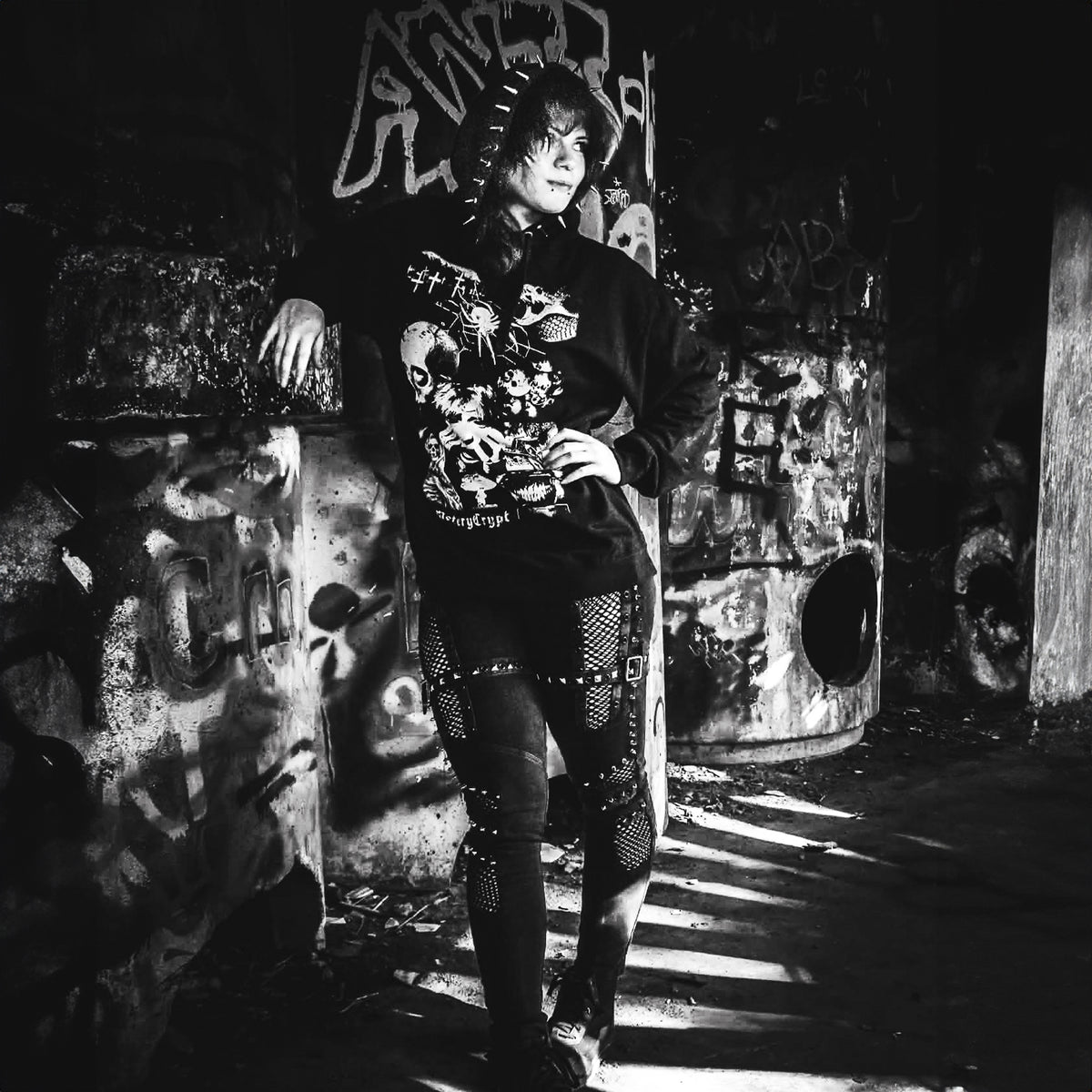 Recall Horror Hoodie product view 4 - CemeteryCrypt