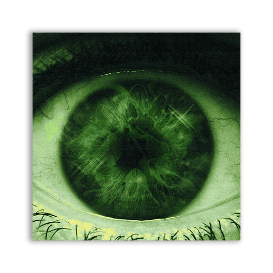 Close Up Green Eye Patch