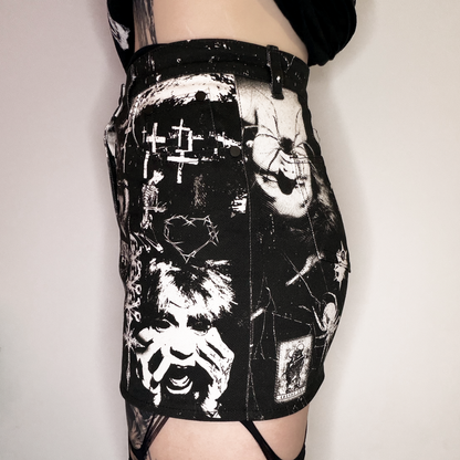 Graveyard Denim Mini Skirt - product view 7