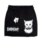 MEOW Denim Mini Skirt