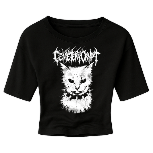 MEOW Crop Top product image - CemeteryCrypt