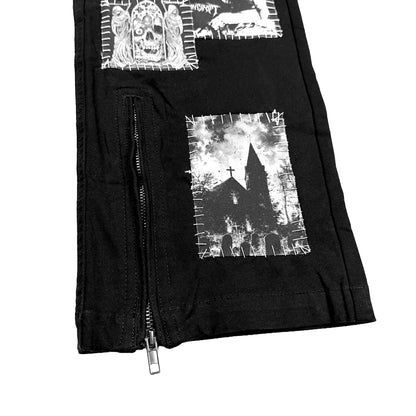 Baggy Zipper Cargos - CemeteryCrypt