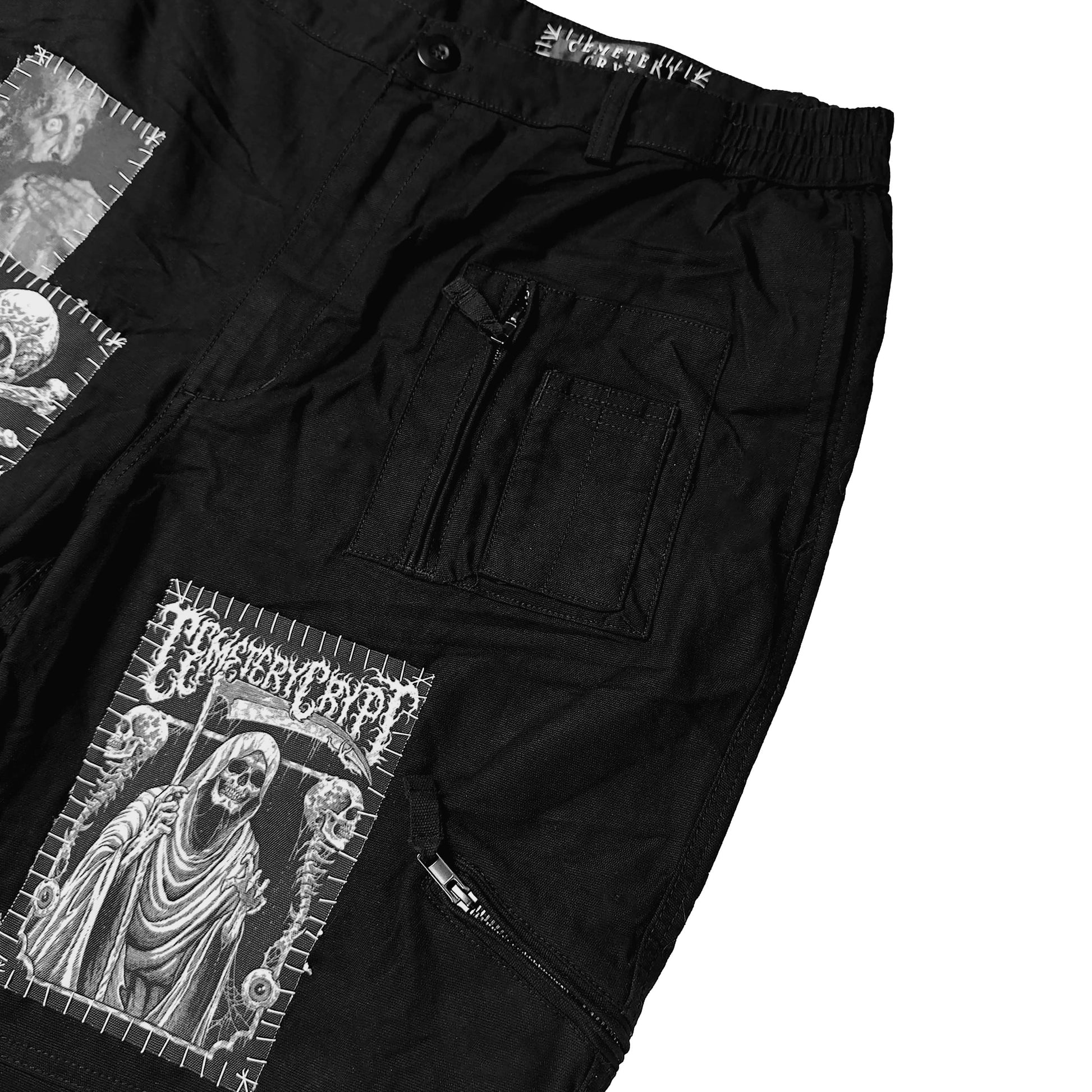 Baggy Zipper Cargos - CemeteryCrypt