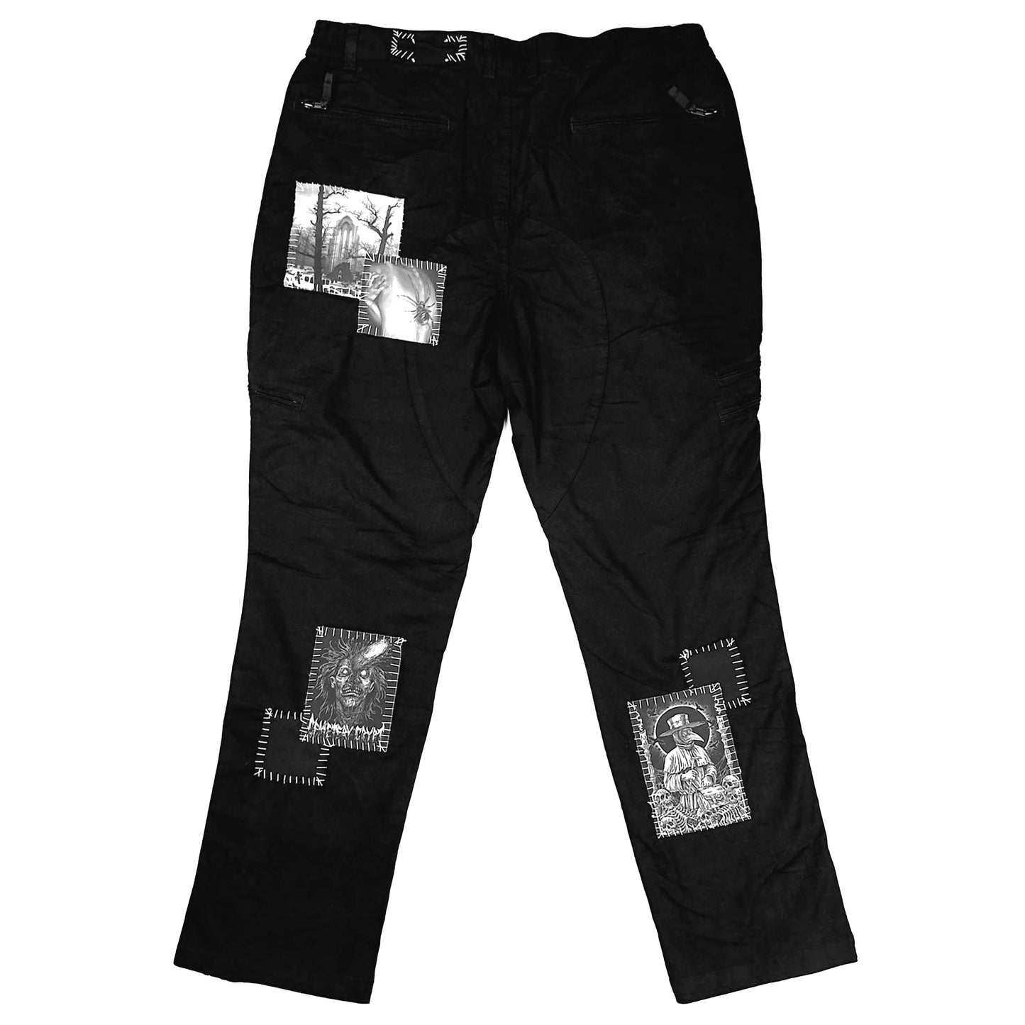 Baggy Zipper Cargos - CemeteryCrypt