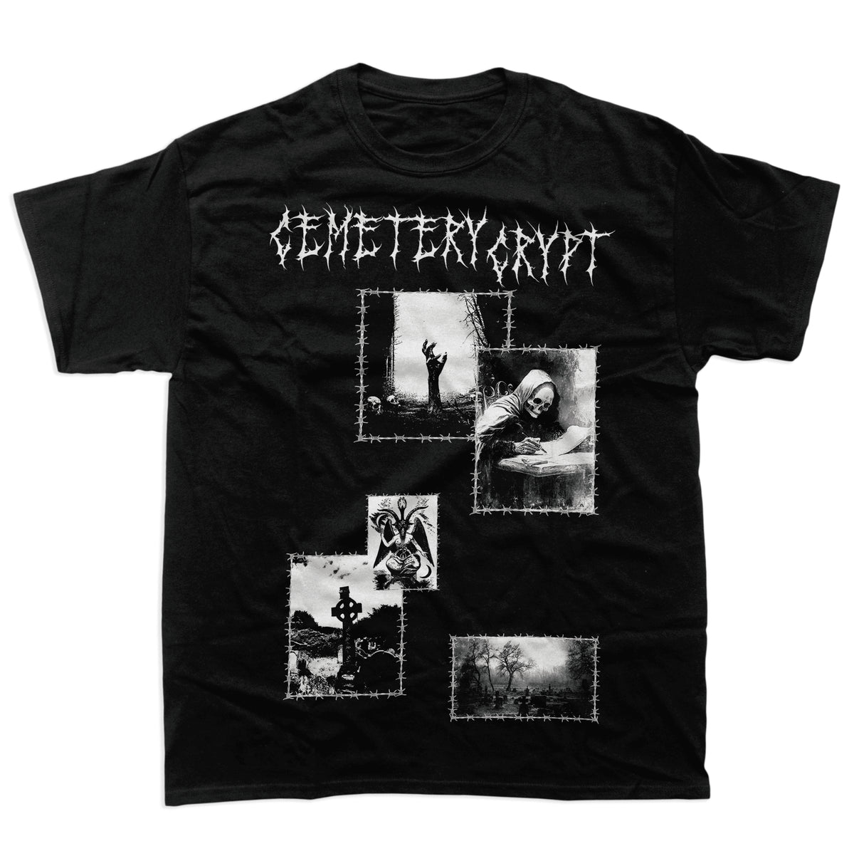 Barbwire T Shirt - CemeteryCrypt