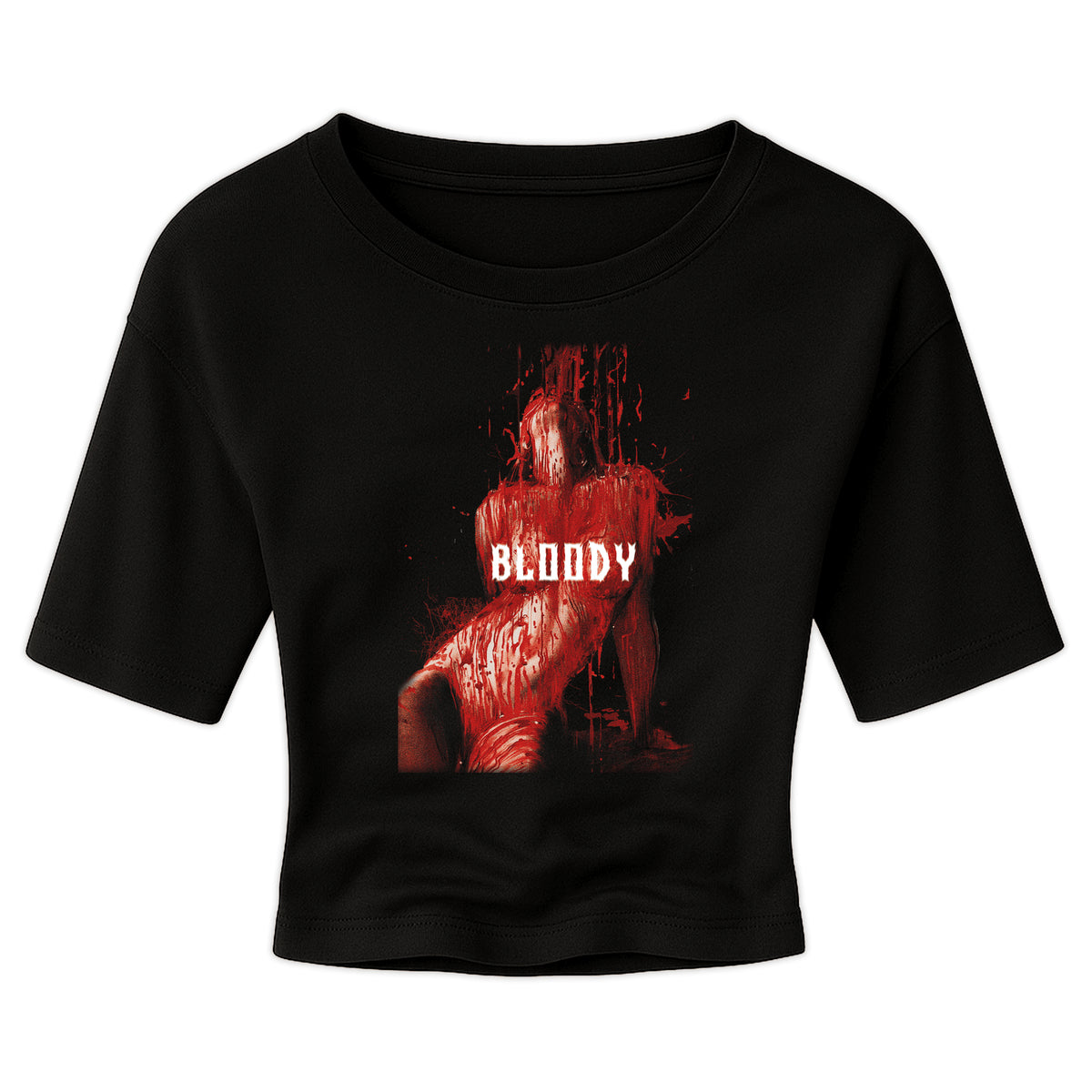 Bloody Crop Top - CemeteryCrypt
