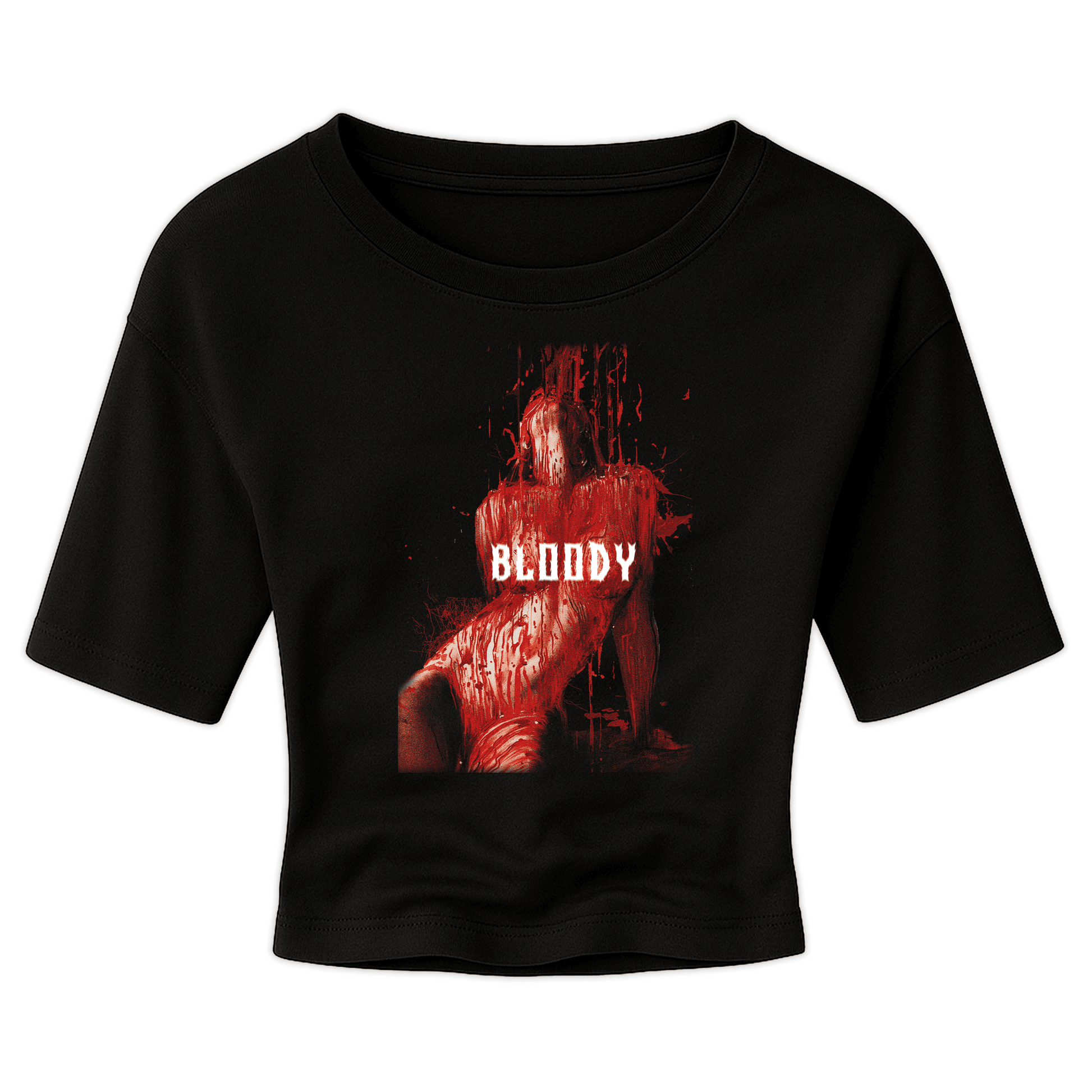 Bloody Crop Top - CemeteryCrypt