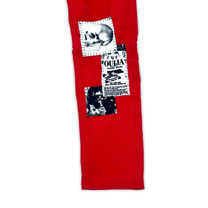 Cemetery Red Denim Jeans - CemeteryCrypt