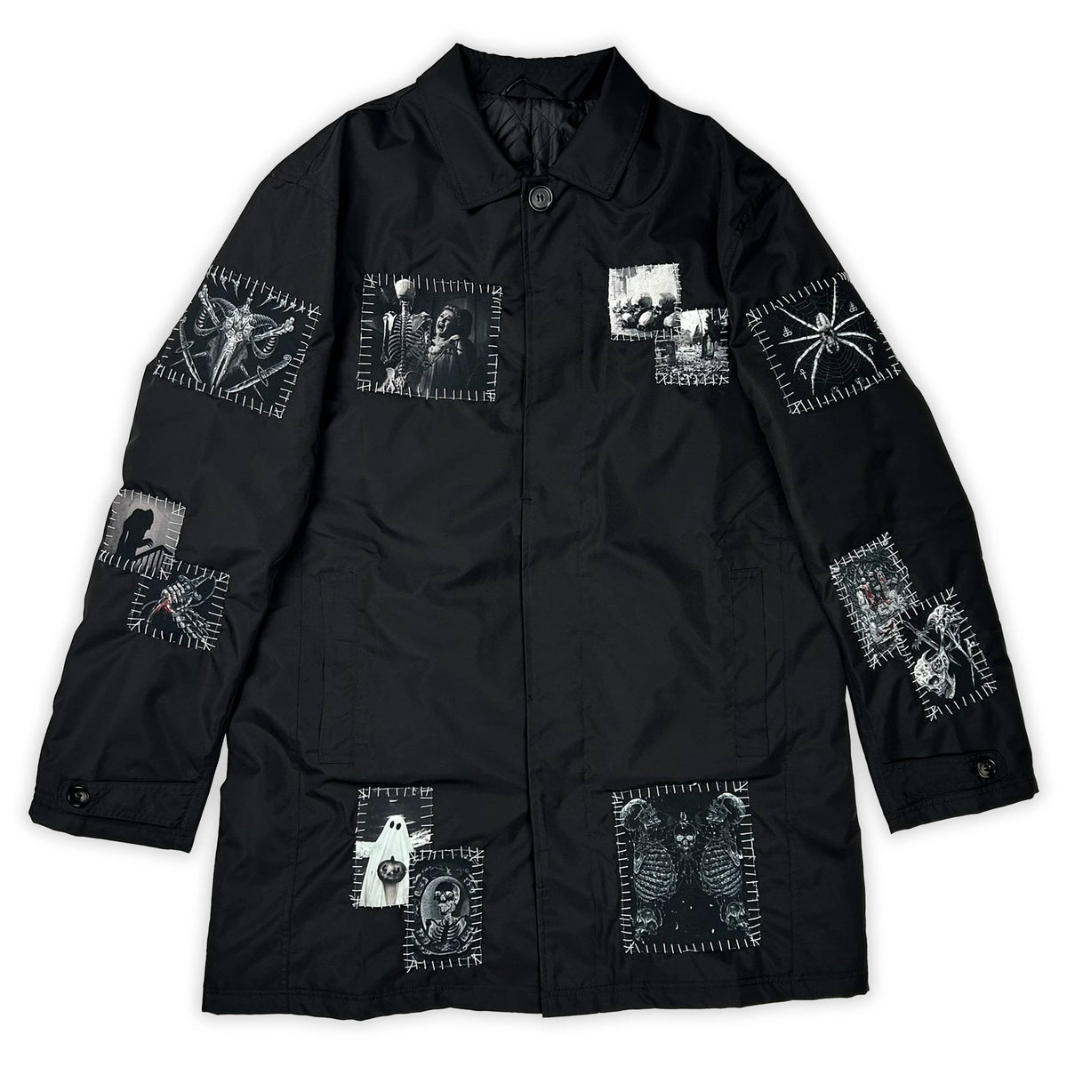Cemetery Trench Coat Windbreaker - CemeteryCrypt