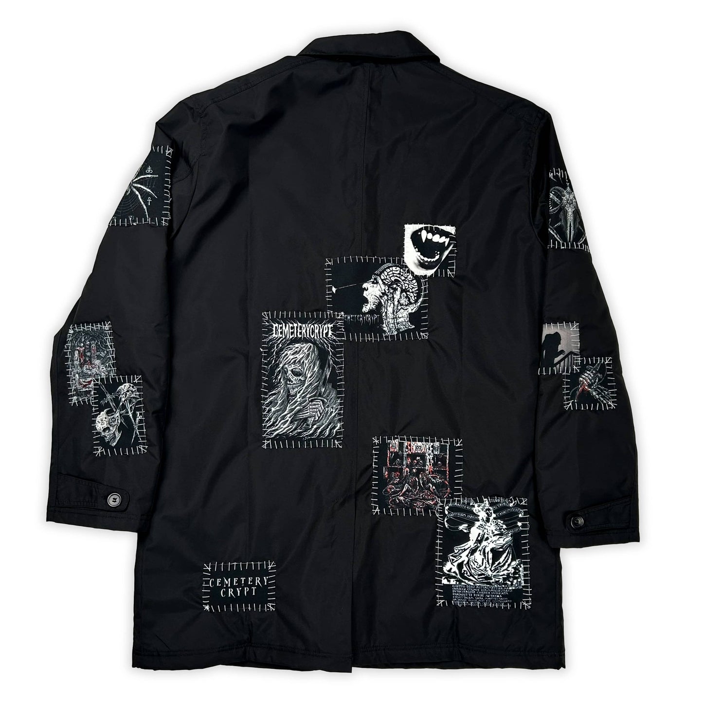 Cemetery Trench Coat Windbreaker - CemeteryCrypt