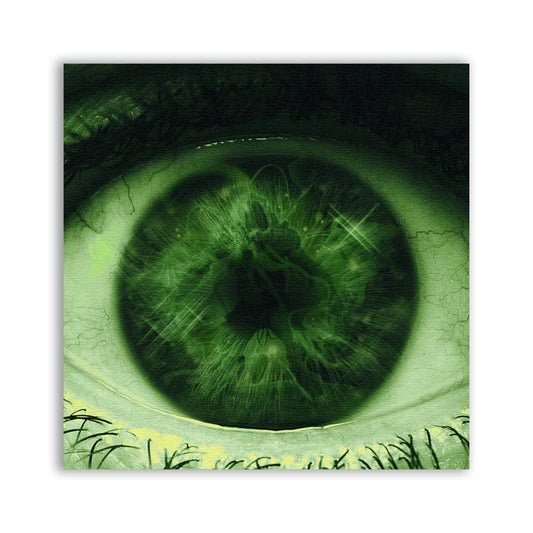 Close Up Green Eye Patch - CemeteryCrypt