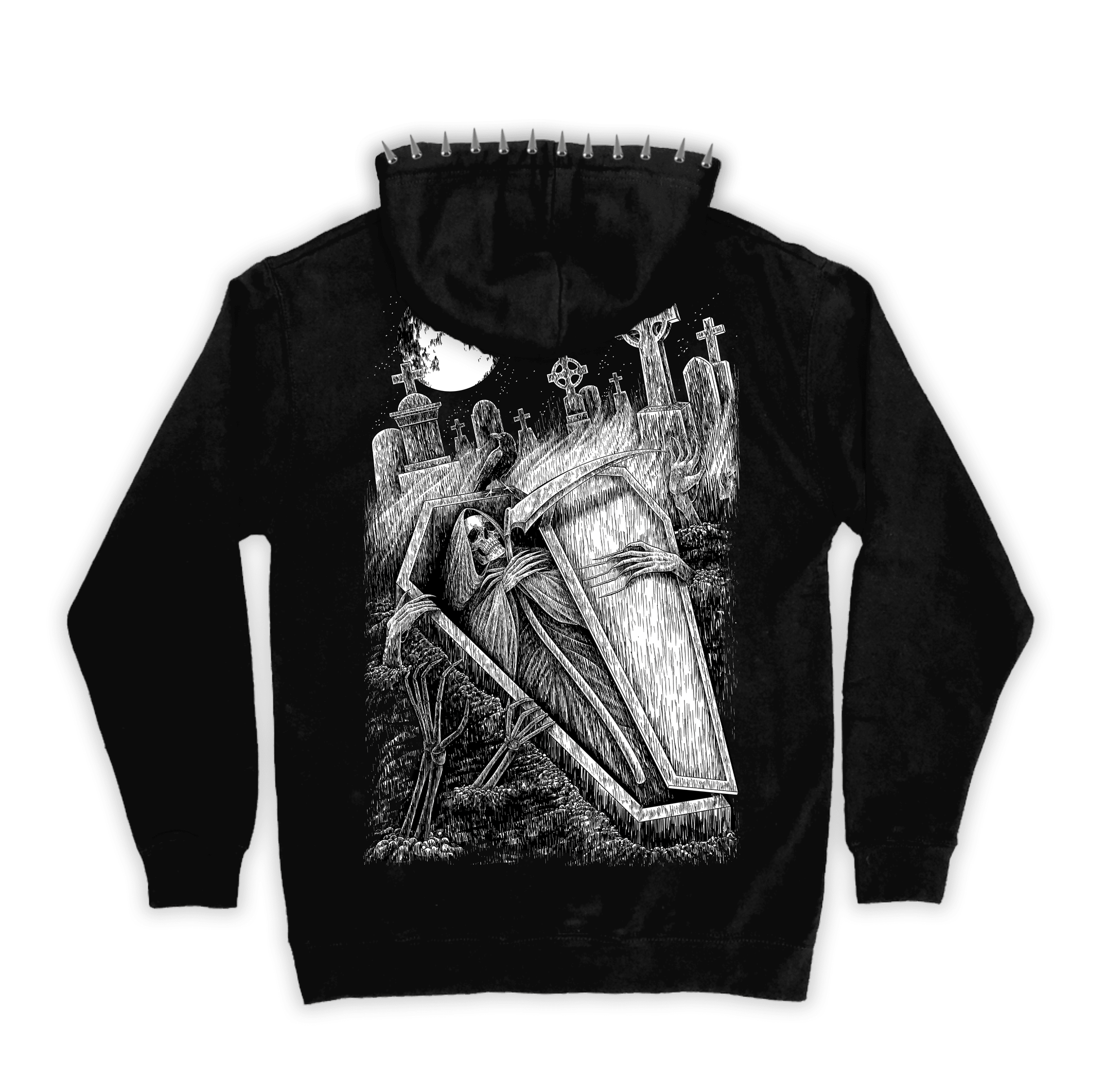 Crypt Fire Hoodie - CemeteryCrypt