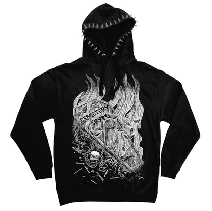Crypt Fire Hoodie - CemeteryCrypt