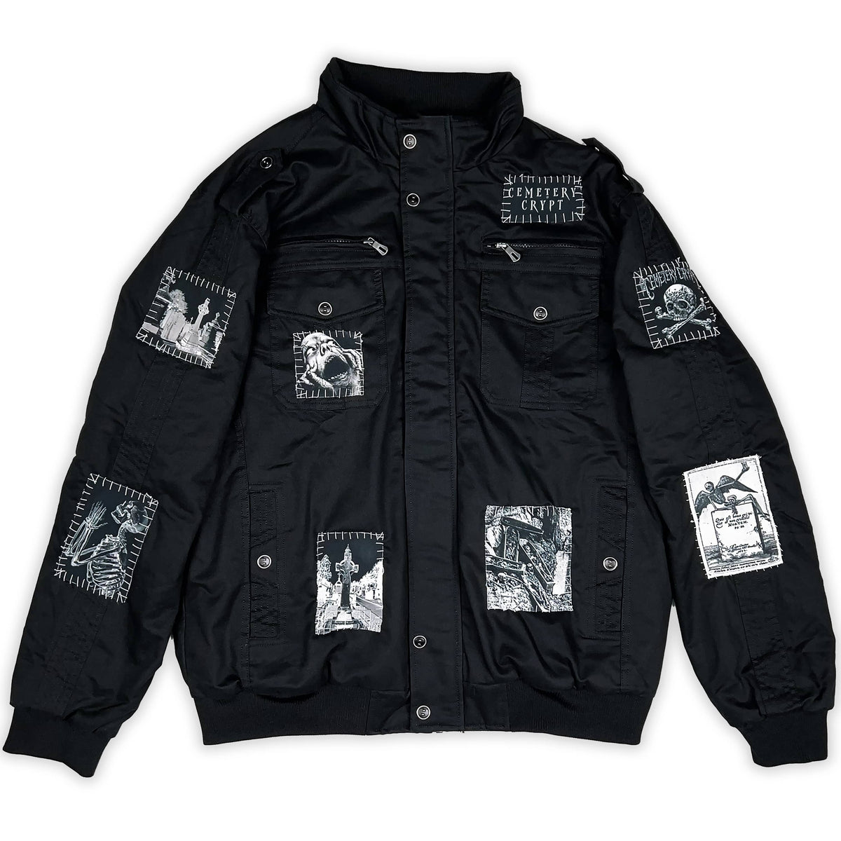 Crypt Military Bomber Jacket V2 - CemeteryCrypt