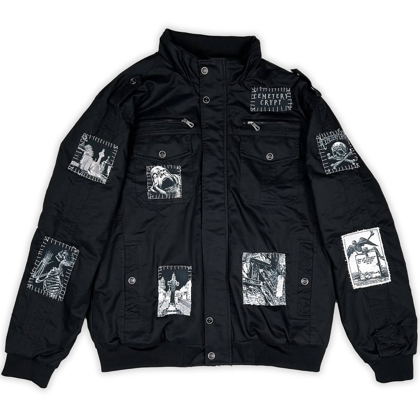Crypt Military Bomber Jacket V2 - CemeteryCrypt