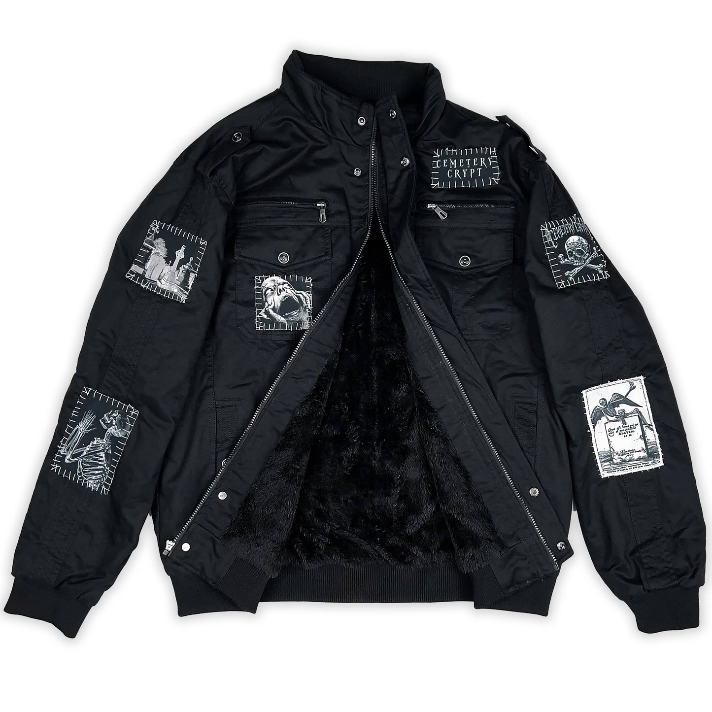Crypt Military Bomber Jacket V2 - CemeteryCrypt