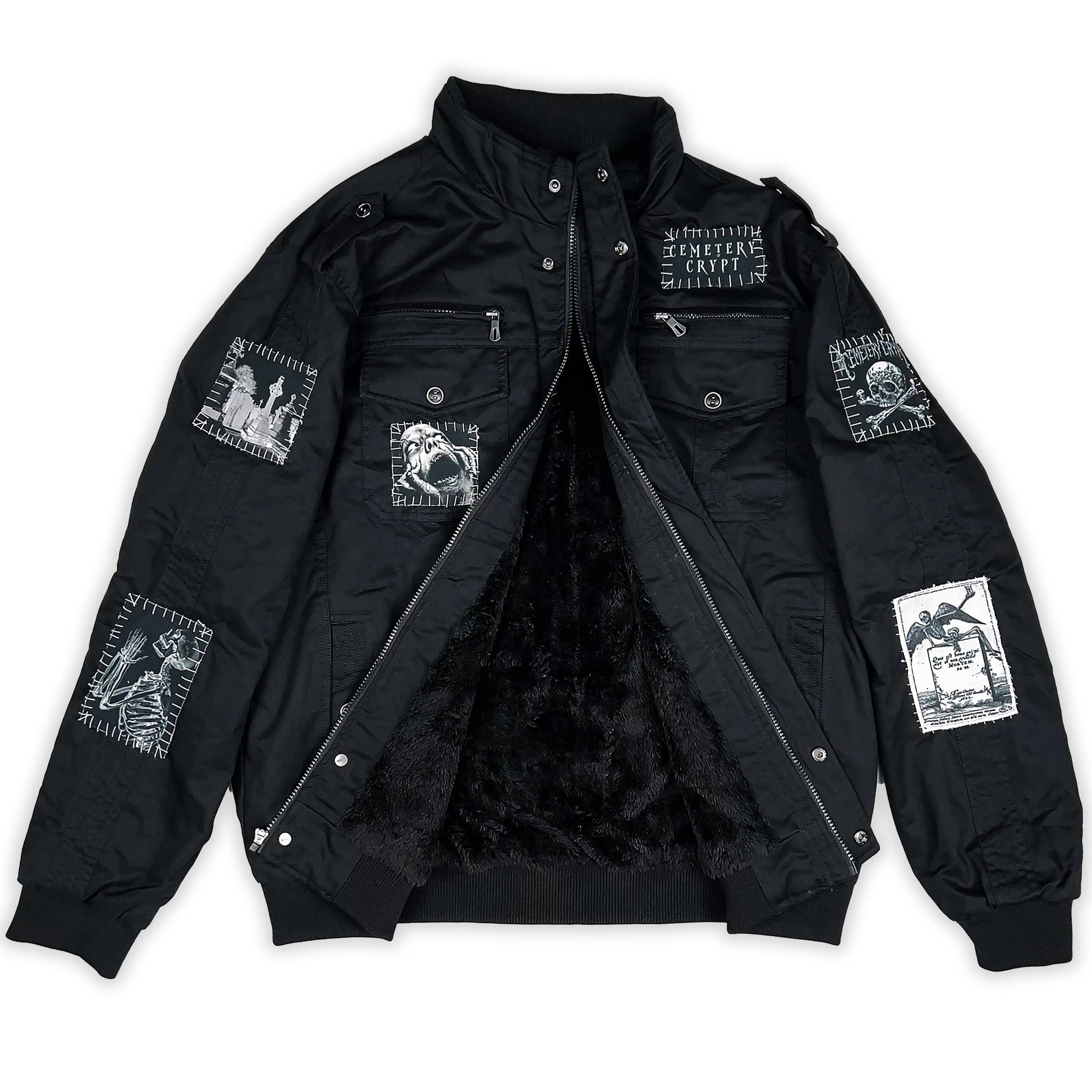 Crypt Military Bomber Jacket V2 - CemeteryCrypt