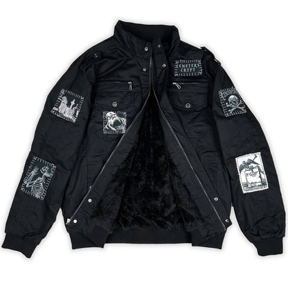 Crypt Military Bomber Jacket V2 - CemeteryCrypt
