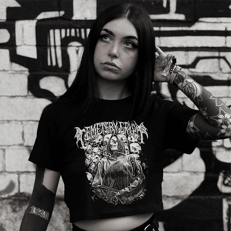 Dead Man’s Creed Crop Top - CemeteryCrypt