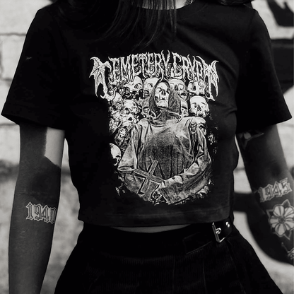 Dead Man’s Creed Crop Top - CemeteryCrypt