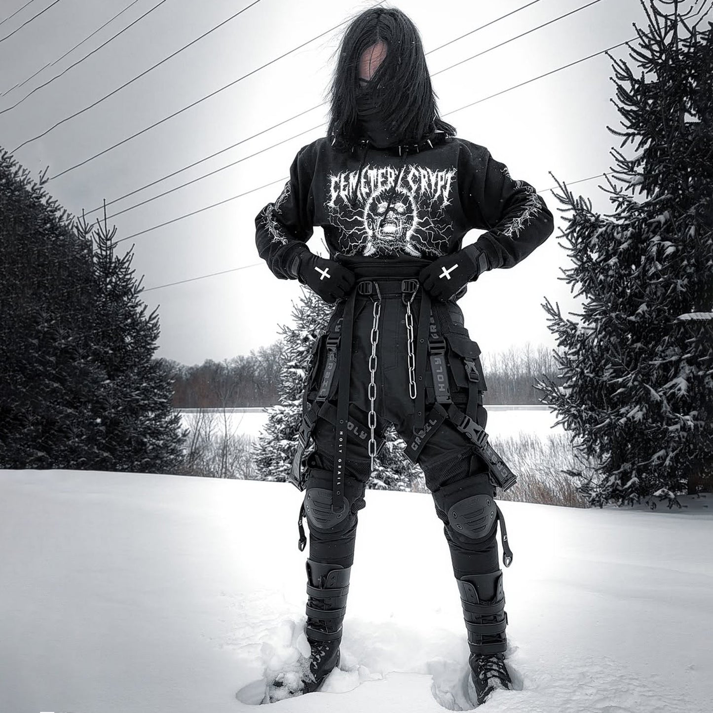 Electric Shock Therapy Hoodie - CemeteryCrypt