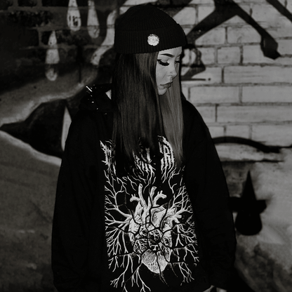 Fractured Heart Hoodie - CemeteryCrypt