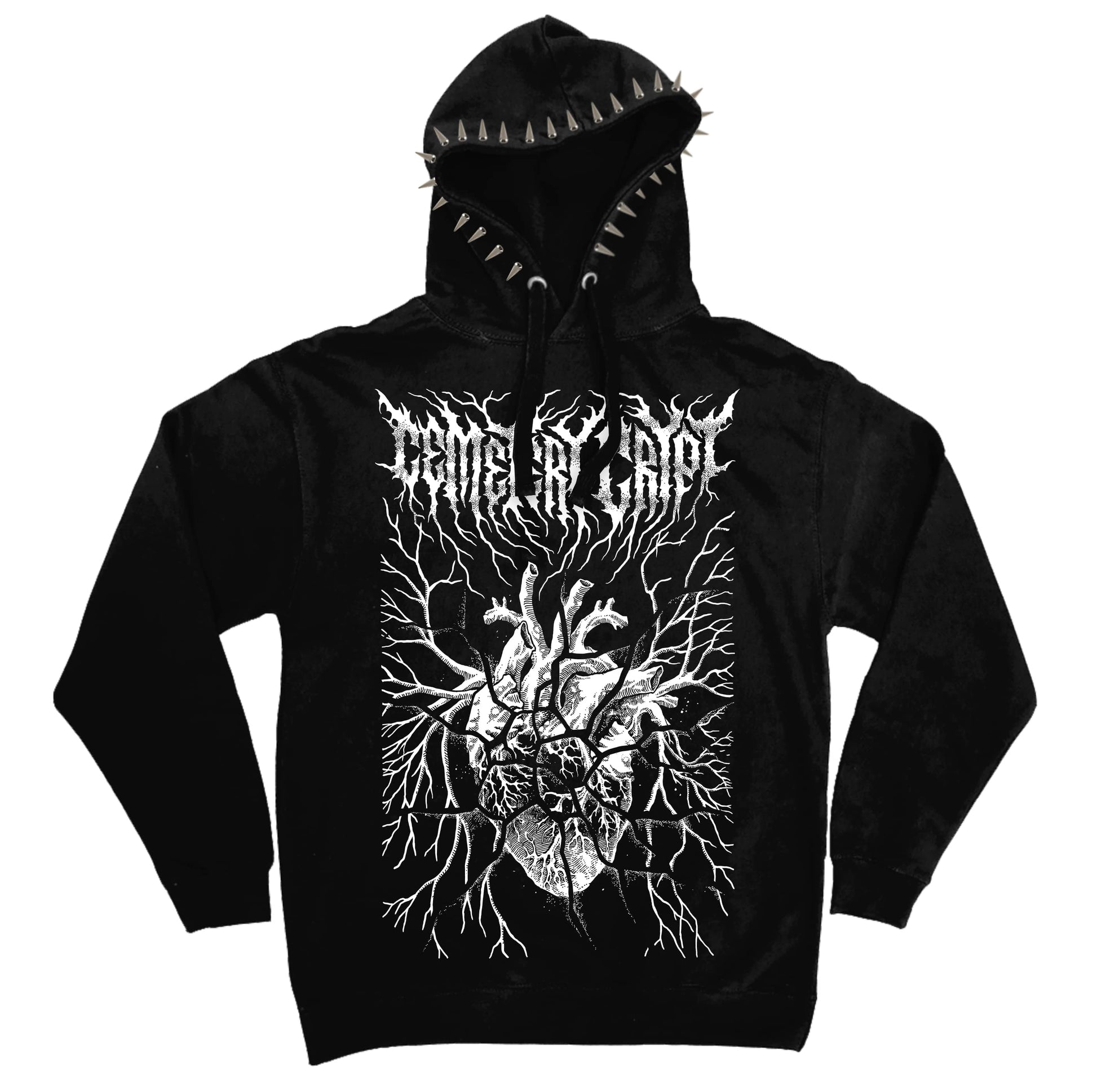 Fractured Heart Hoodie - CemeteryCrypt