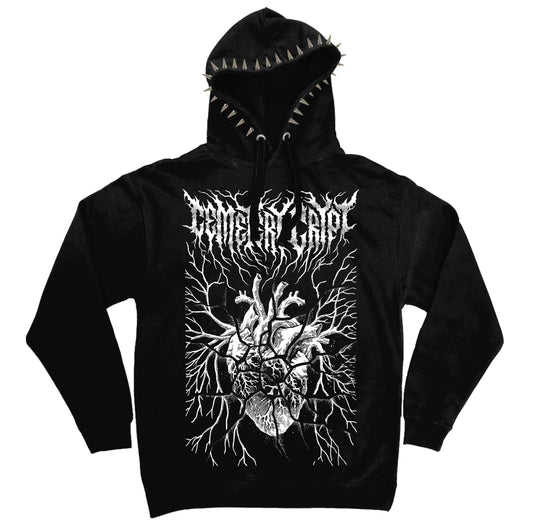 Fractured Heart Hoodie - CemeteryCrypt