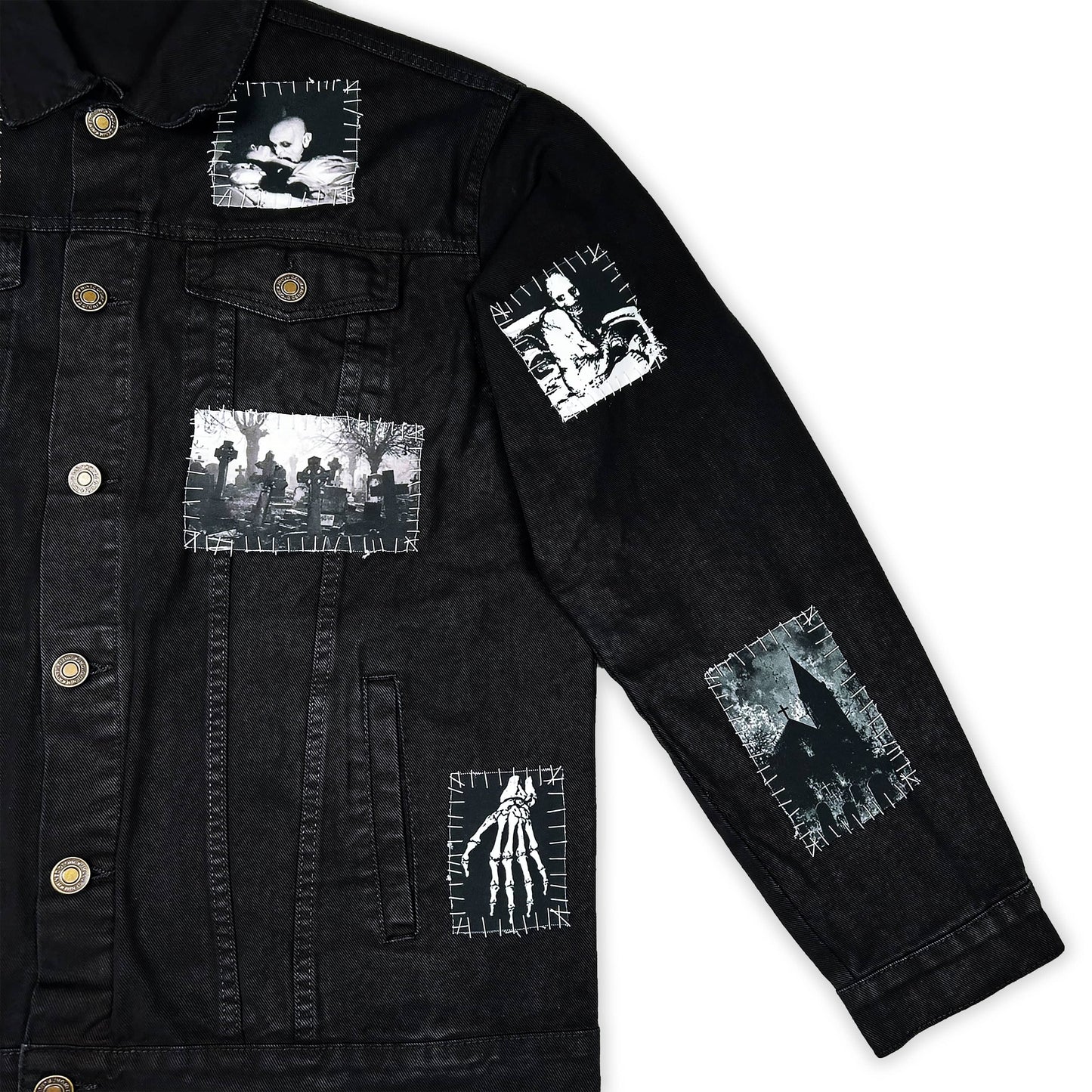 Grave Cult Denim Jacket - CemeteryCrypt