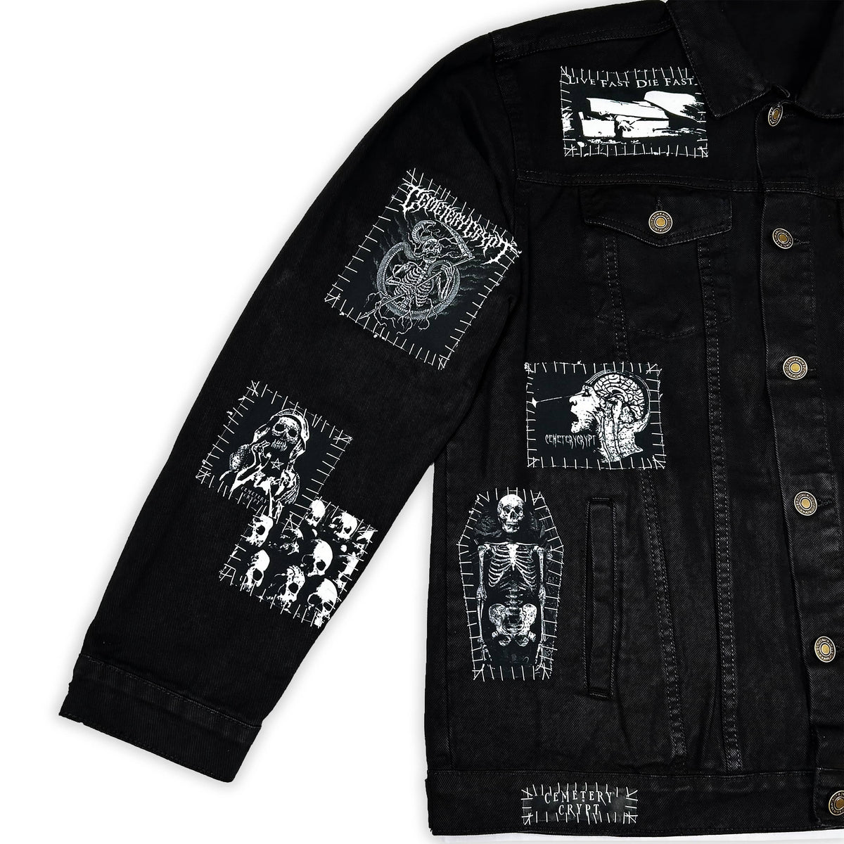Grave Cult Denim Jacket - product view 4
