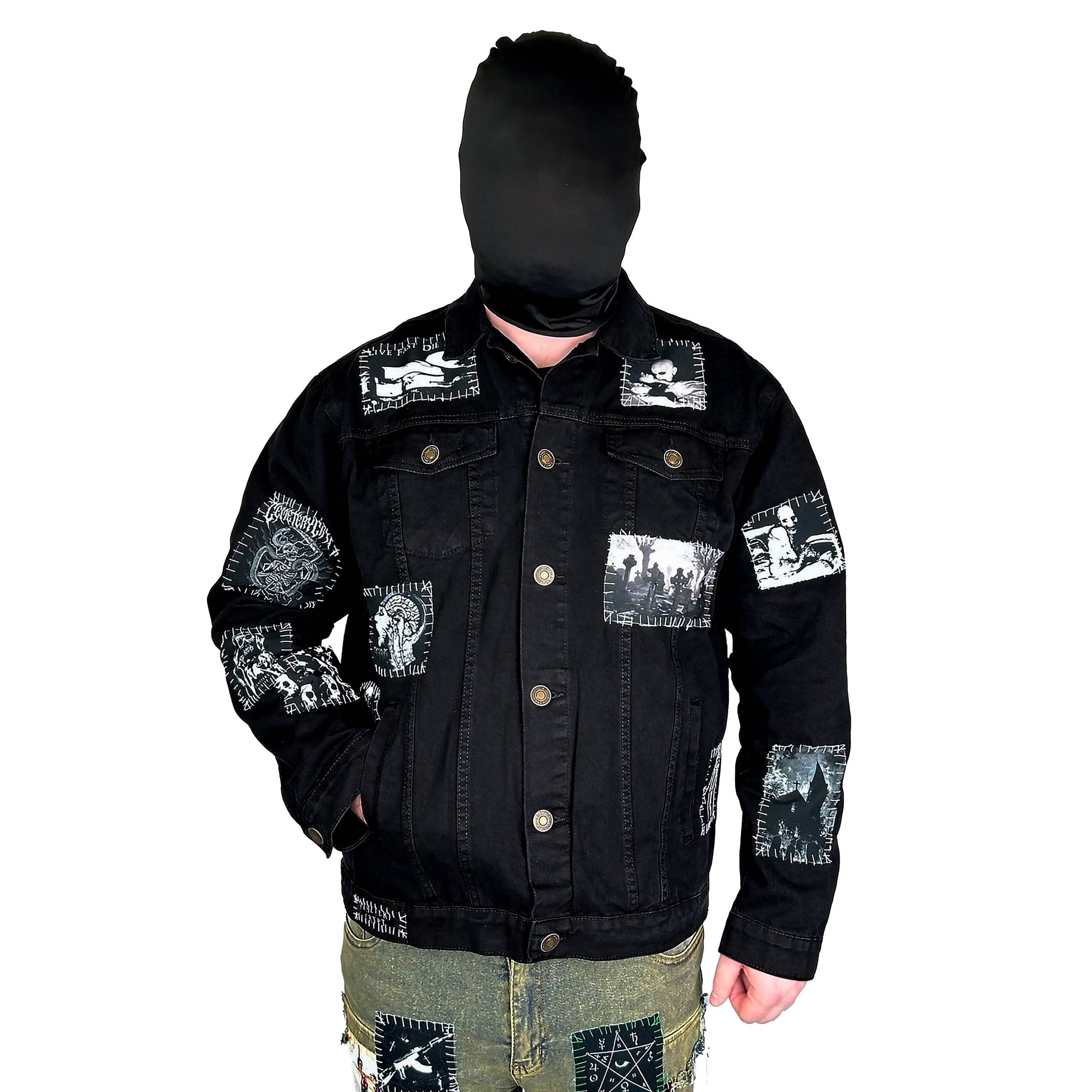 Grave Cult Denim Jacket - CemeteryCrypt