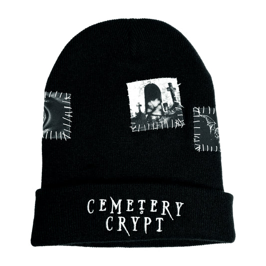 Grave Patched Beanie - CemeteryCrypt