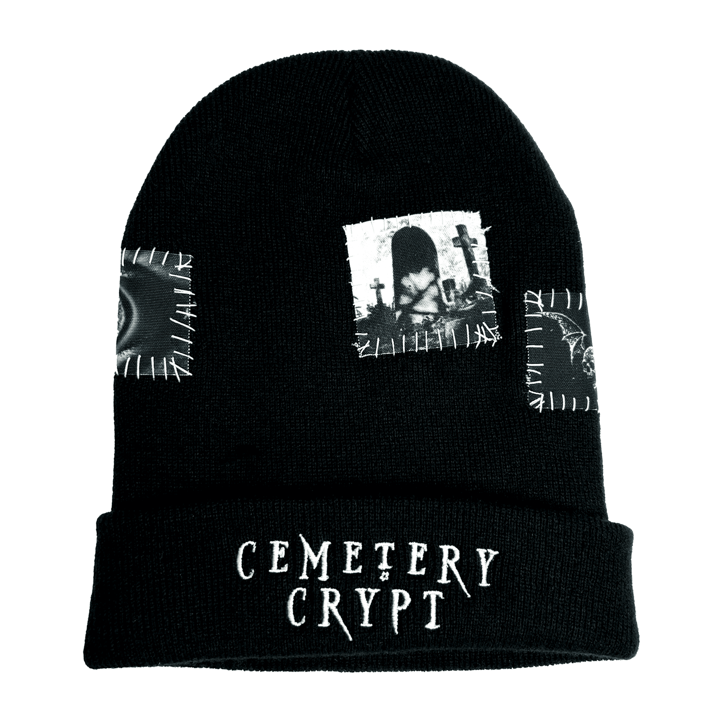 Grave Patched Beanie - CemeteryCrypt