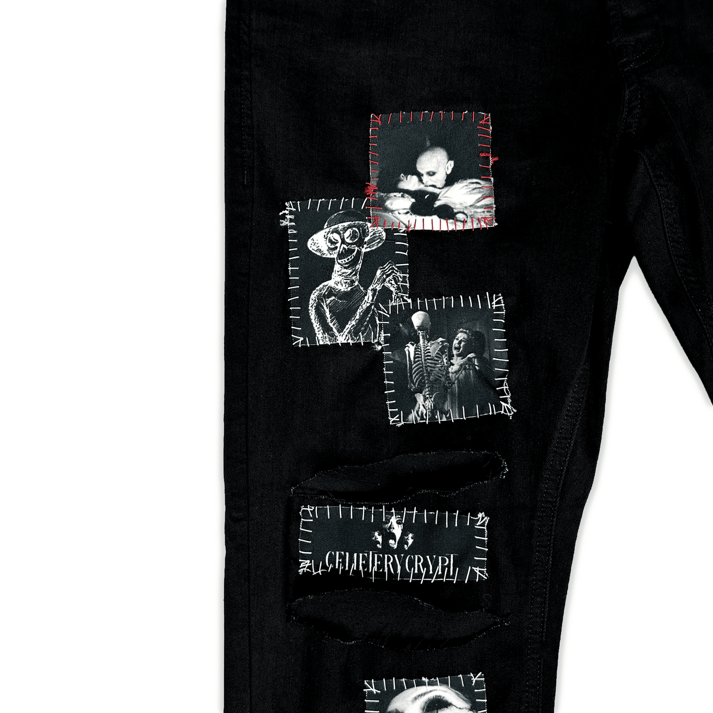 Graveyard Denim Jeans - CemeteryCrypt