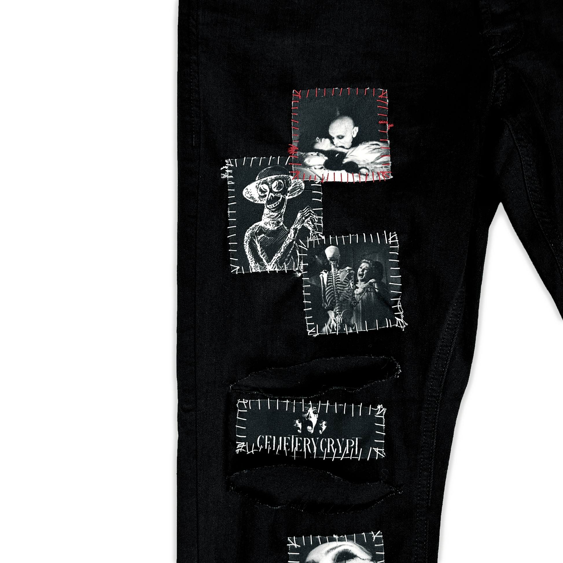 Graveyard Denim Jeans - CemeteryCrypt