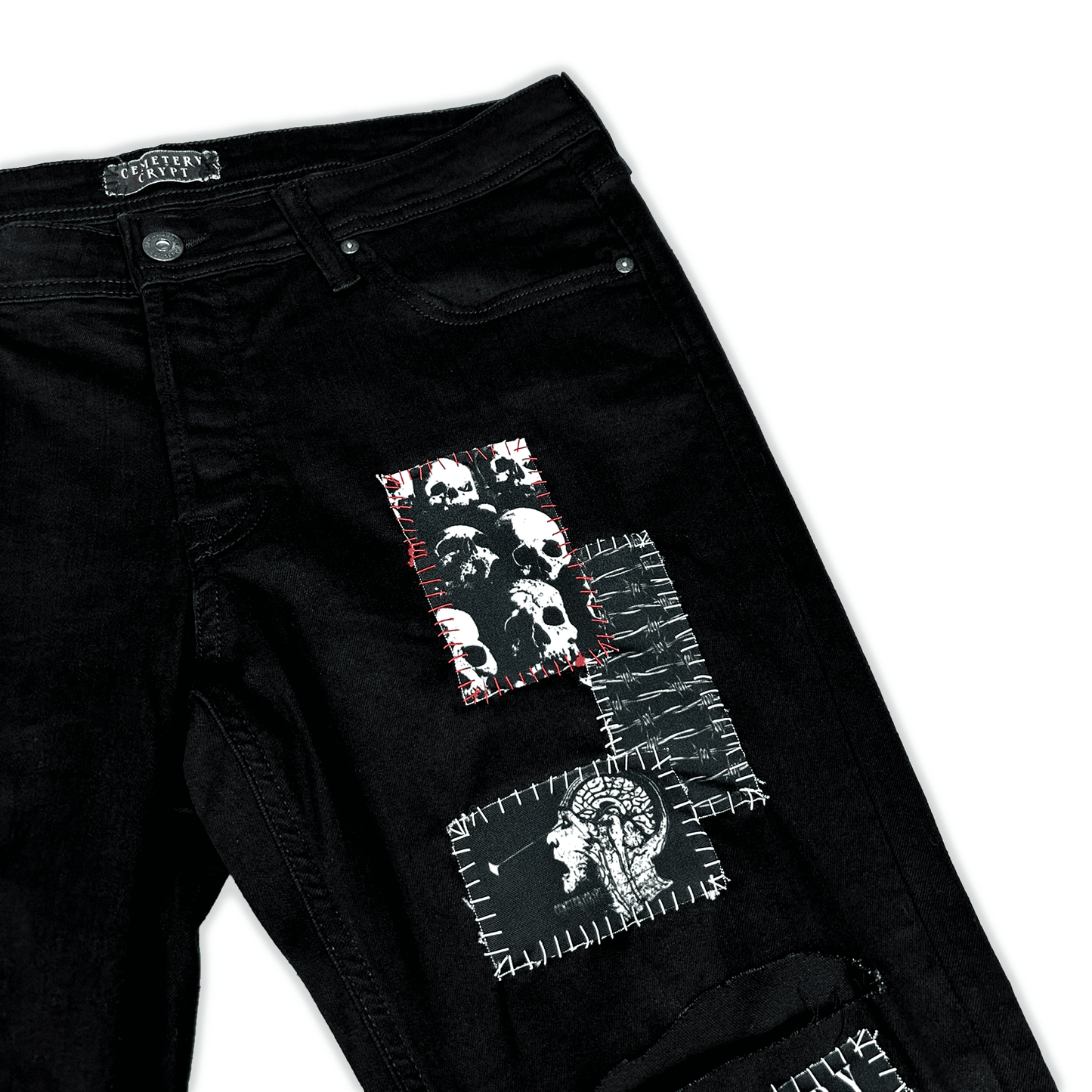 Graveyard Denim Jeans - CemeteryCrypt