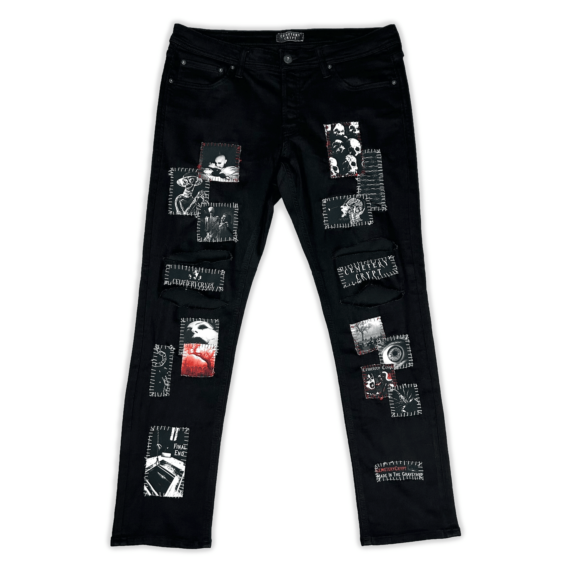 Graveyard Denim Jeans - CemeteryCrypt