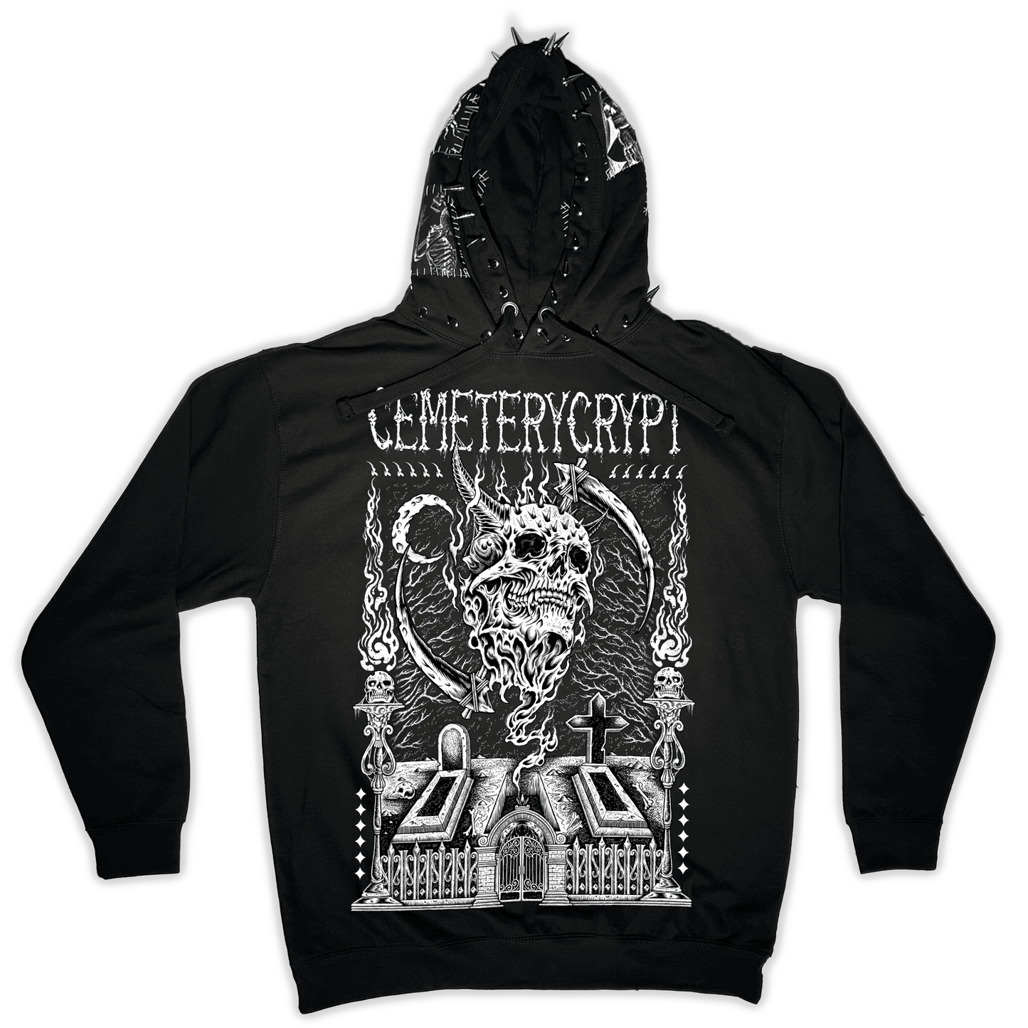 Hell's Cemetery Hoodie - CemeteryCrypt