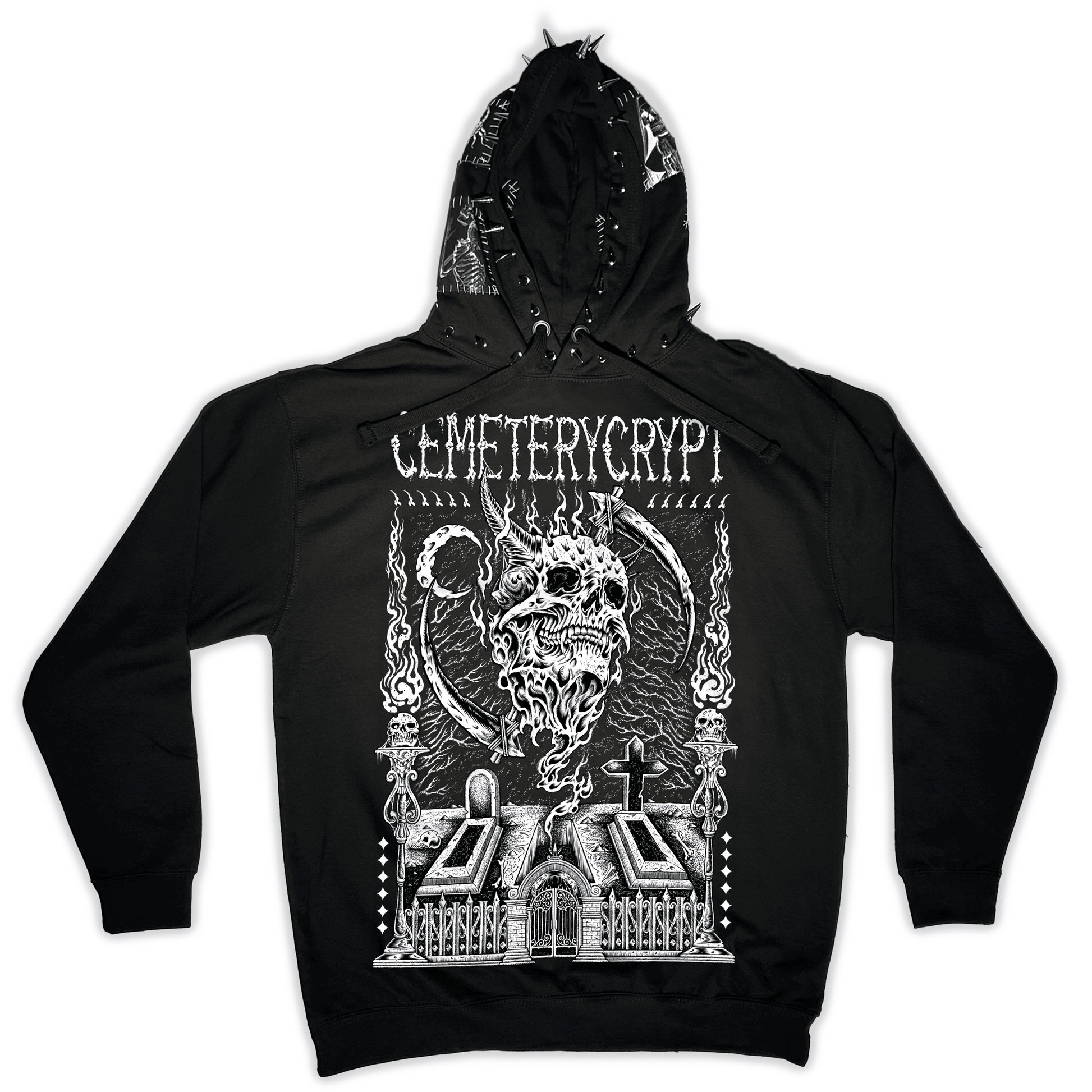 Hell's Cemetery Hoodie - CemeteryCrypt