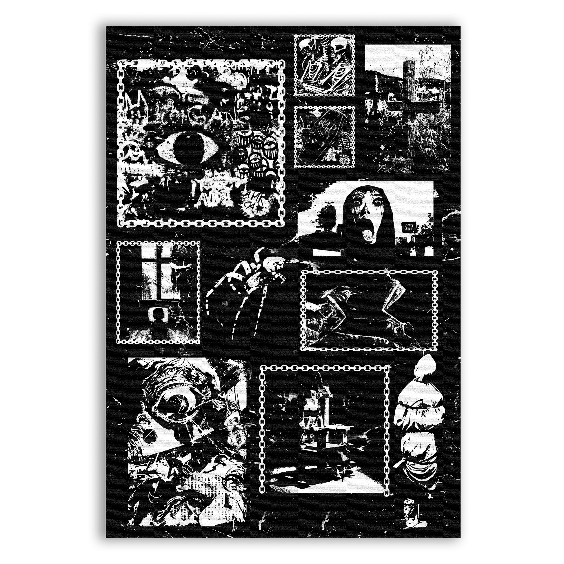 Horror Back Patch - CemeteryCrypt