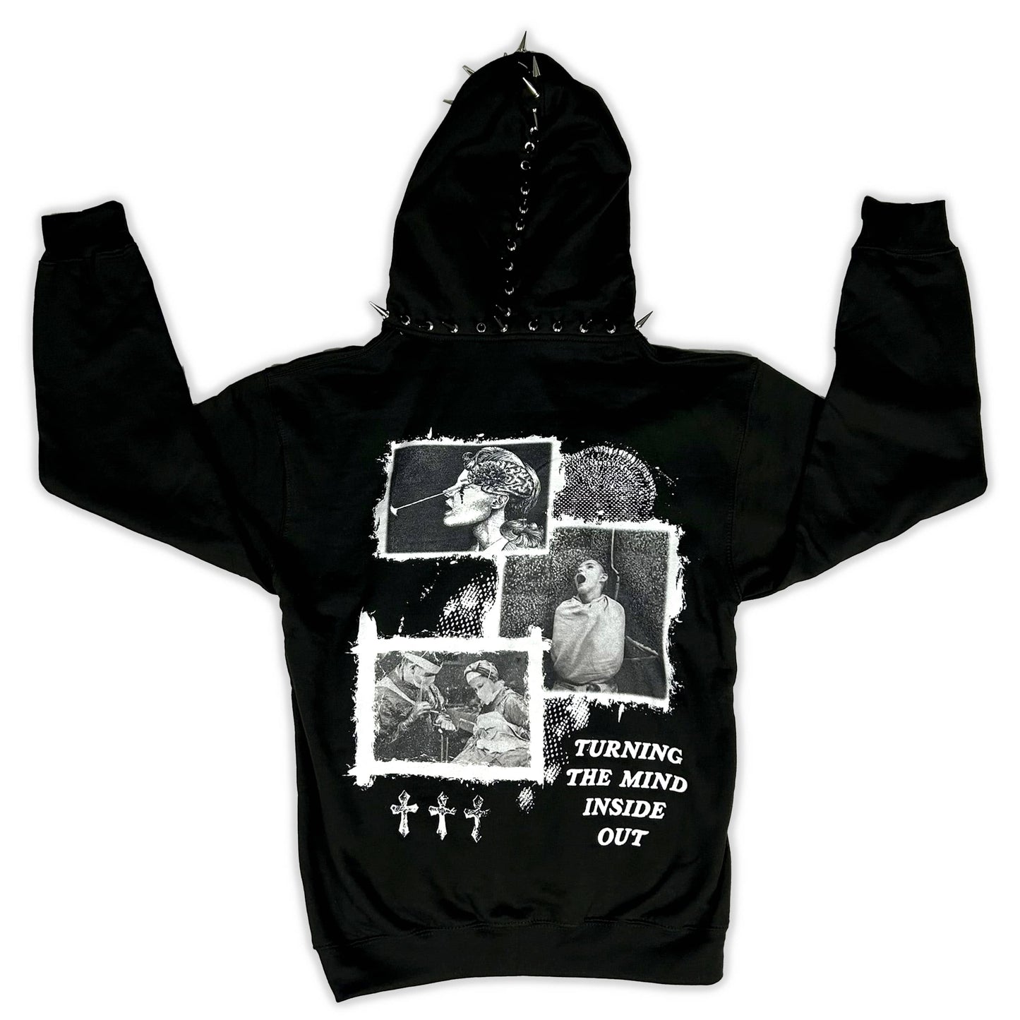 Lobotomy Cortex Zipper Hoodie - CemeteryCrypt