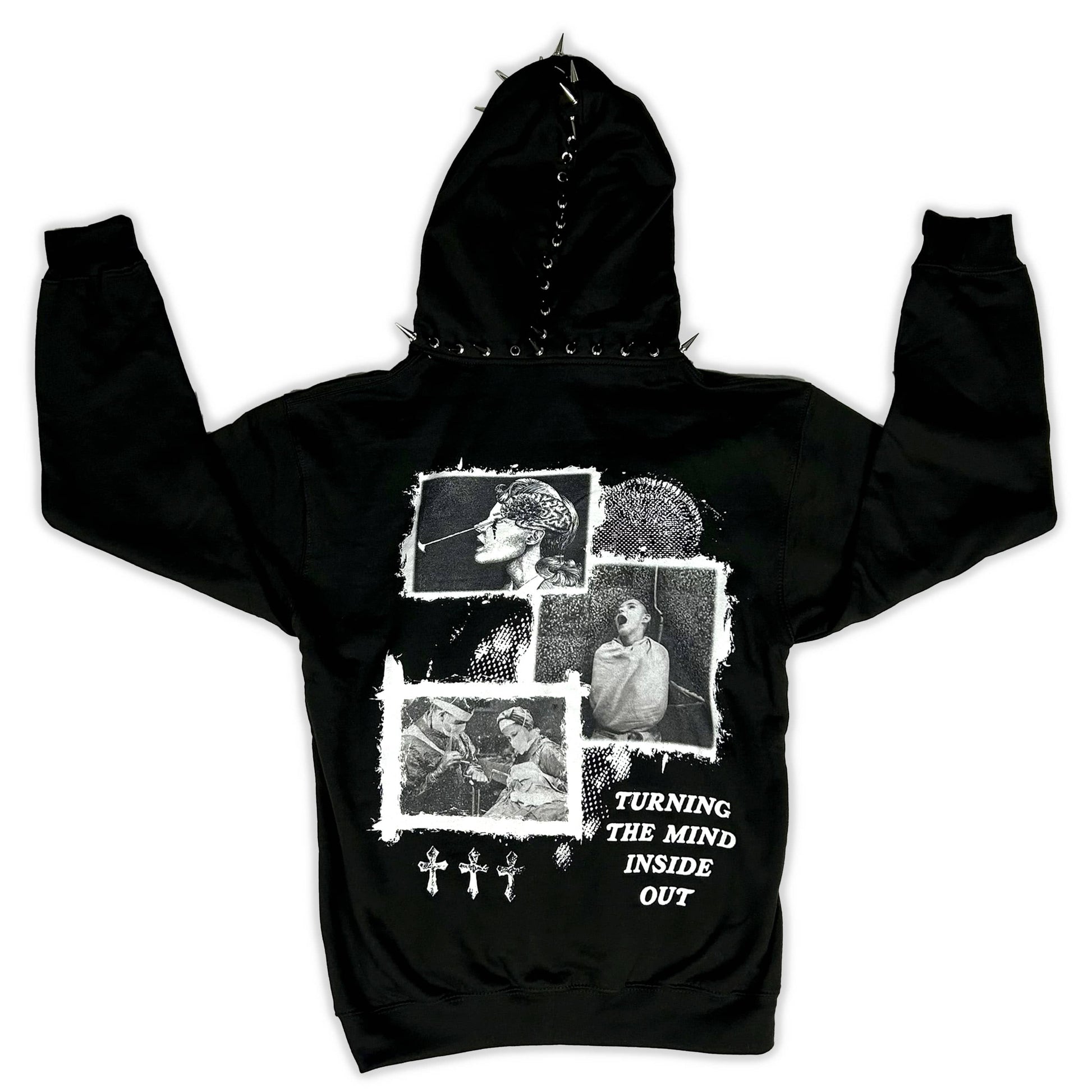 Lobotomy Cortex Zipper Hoodie - CemeteryCrypt